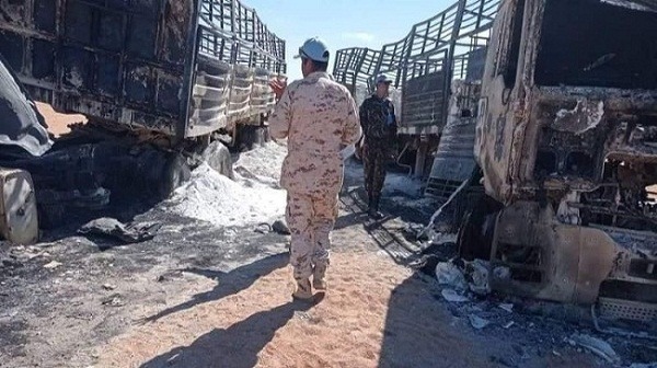 وحدة من “المينورسو” للتحقيق في حادث انفجار شاحنات جزائرية